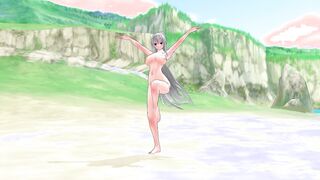 Haku Fukkireta Tropical Beach Naked 3d animated mmd r18