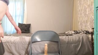 solo female blows and fucks sex toy for squirting orgasm fun