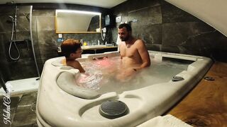 Jacuzzi FUCKED. Sex with FREAKY Red Head CHRISTY. Cum on face :) NakedChristy - homemades
