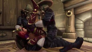 Cultists ceremonial foursome Gang Bang | Warcraft Anime Parody