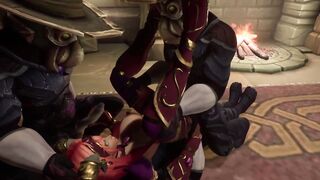 Cultists ceremonial foursome Gang Bang | Warcraft Anime Parody