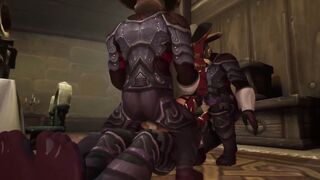 Cultists ceremonial foursome Gang Bang | Warcraft Anime Parody