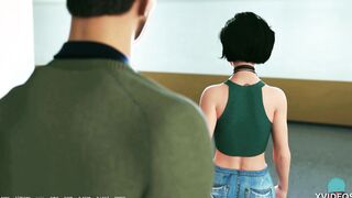 A.O.A. Academy #128 • Spraying her toned belly with Bae jizz