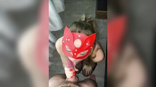 Savor sucking off cock and nuts