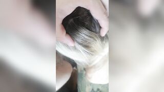 Adorable bunny is given on the couch