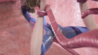 D.Va Gets Roughly Fuck By Tentacles