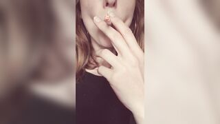 Smoking MILF Blackpink another mouth full of smoke