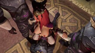 Cultists ceremonial foursome gang bang | Warcraft Anime Parody