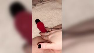 taking my vibrating sex toy into the booty