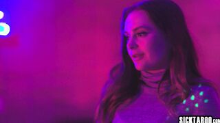 Big ass teen sucked cock after the party