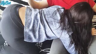 I pounded my huge booty classmate while we were studying