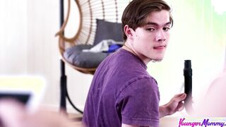 Stepmom Kendra Cole Says "Are you blowing your cock with the vacuum?!"