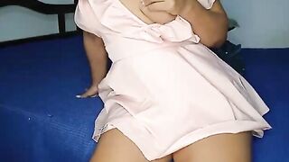 Would you like to put your cock under my pink dress?