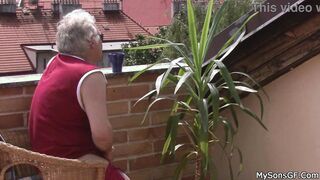 His cheating girlfriend rides father into law mature dick