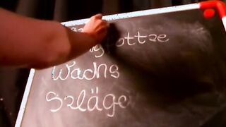 The dominant professor educates and humiliates a school girl and a sub at the same time into her teaching