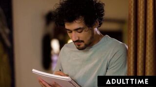 ADULT TIME - STEPMOM RayVeness CATCHES Stepson Drawing Her and AGGRESSIVELY FUCKS Him For JIZZED!