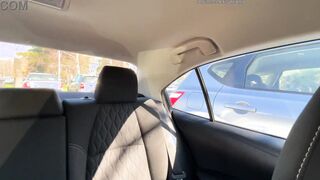 OUTSIDE oral sex into VEHICLE! SWALLOWed all sperm!