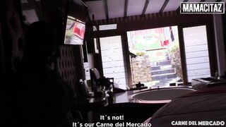 CARNE DEL MERCADO - (Mister Marco, Julia Cruz, Jose Tadeo) - Young Hispanic Skank Isn't Afraid To Boned Outdoor With 2 Rough Dicks