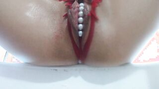 Slender Women Masturbates on the Window & Squirts on the Camera
