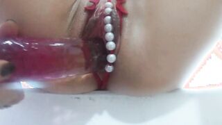 Slender Women Masturbates on the Window & Squirts on the Camera