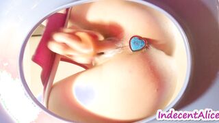 Hot Masturbates with a eastern sex toy & then cleaning her snatch with an irrigator 4K