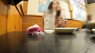 Completely real [voyeur] 25-year-mature quiet and adorable women After dinner, she was banged! at a hotel, tongue sticking out and panting unshaved twat Japanese amateur