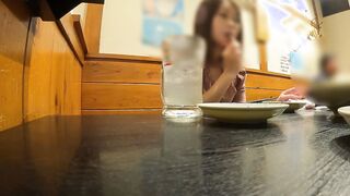Completely real [voyeur] 25-year-mature quiet and adorable women After dinner, she was banged! at a hotel, tongue sticking out and panting unshaved twat Japanese amateur