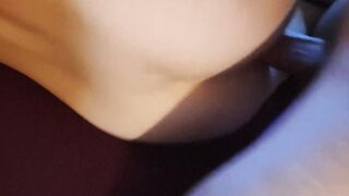 Amateur anal - stepdad banged my butt - big creampie