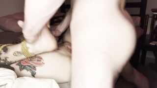 Inked Eighteen Gets Bound Up And Creampied