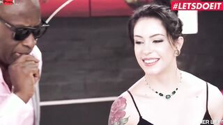Amazingly Hot Dark Haired Anna de Ville Gotten The Long Black Cock