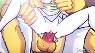 pokemon Gardevoir and 2 other men