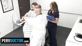 PervDoctor - Doctor Fucks Bae Big Titted Patient JC Wilds And Nurse With Long Natural Titties Electra Rayne