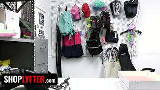 Shoplyfter - Small Blonde Hot With Juicy Booty Chanel Camryn Bends Over For Filthy Security Officer