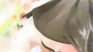 （個人撮影）お尻に猫の尻尾プラグを突っ込んでみた