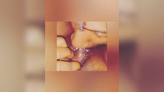 Getting The Cum Ate Out My Cunt I Squirted All Into His Mouth 