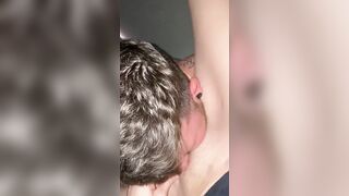 Sweet 18 year old bimbo fisted for the first time while tatted daddy eats this cunt til I cum rough three times