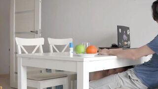 Russian Couple Threesome