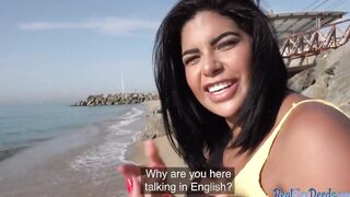 Bubble Ass n bigtits point of view Hottie outdoors banged outdoors on beach