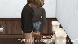 Mega Sims-Cheating wifey gets blowbanged by strangers inside front of cuckold hubby (Sims four)