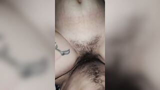 Long penis makes bushy snatch squirt