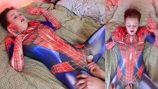 Step-Daughter Jizzes All Over Her New Costume