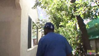 Mom with red hair handling his bbc with her tight holes