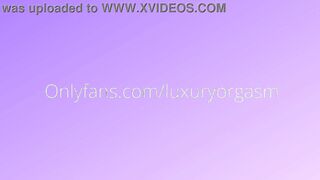 Big Tit roommate jerks long penis to orgasm - LuxuryOrgasm