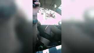 Dogging inside underwear into the vehicle comes out the hooters and fellatio while I drive they watch us and fucks