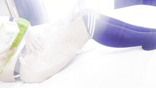 体操服コスでセルフ緊縛オナニー【変態OLのオナニー】