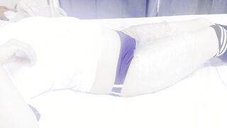 体操服コスでセルフ緊縛オナニー【変態OLのオナニー】