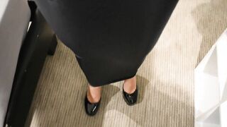 Tied into Leather Straightjacket and Hobble Dress