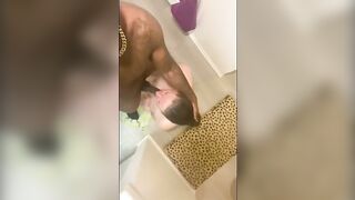 Step Cougar Caught Lacking While Washing The Dishes