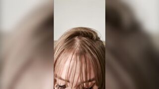Brenda, Cutie blonde, Hottie butt and takes cum into her mouth