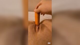 Beauty Twat Deep Nailed With A Carrot (Solo Bae point of view cougar)
